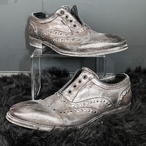 John Varvatos Fleetwood wingtip studded oxfords